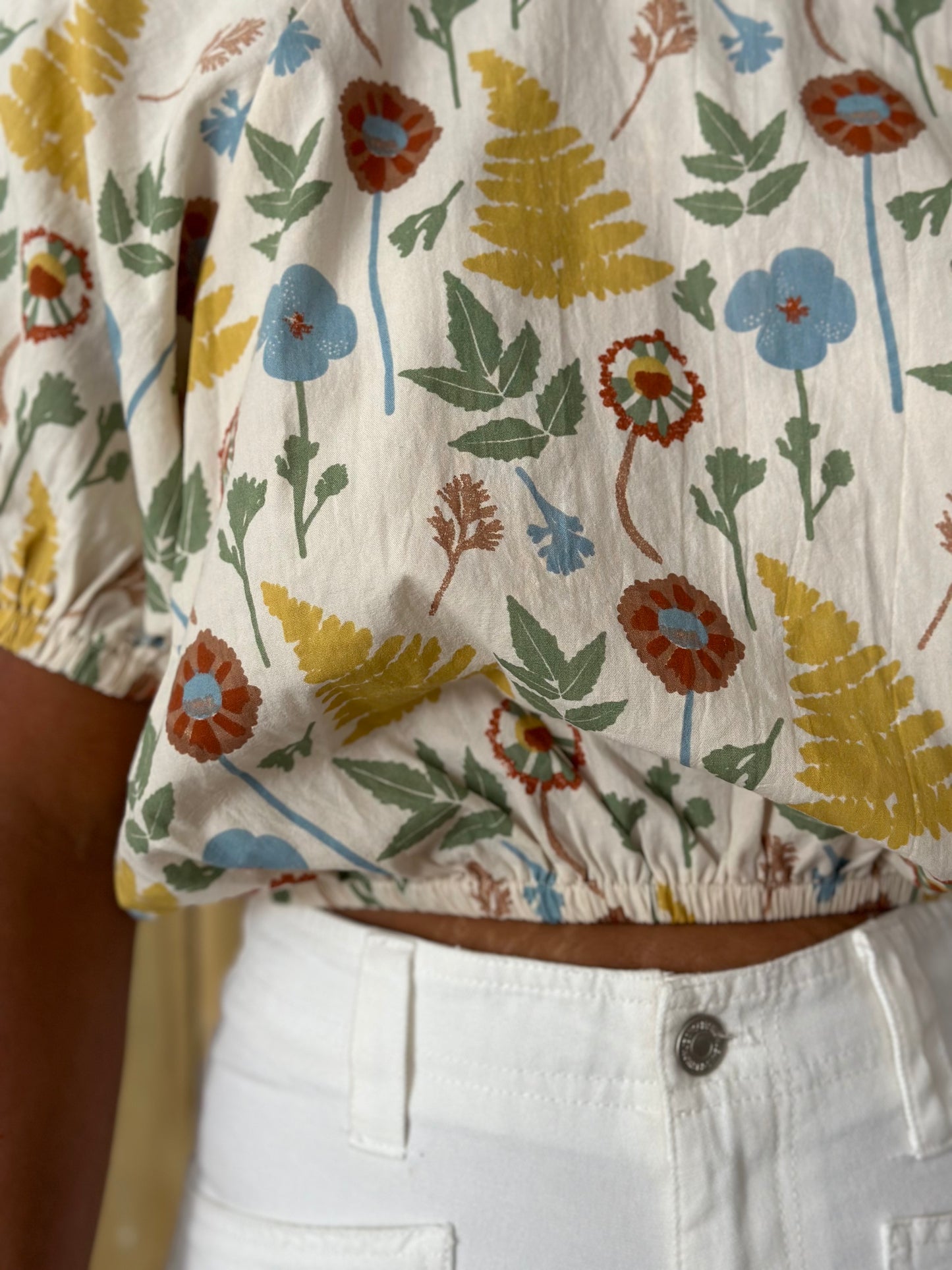 Boho flower top