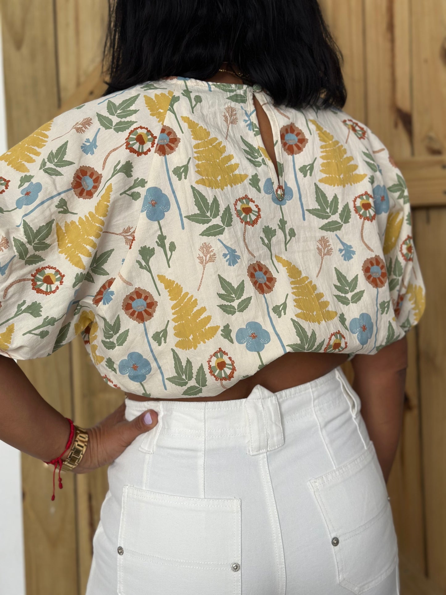 Boho flower top