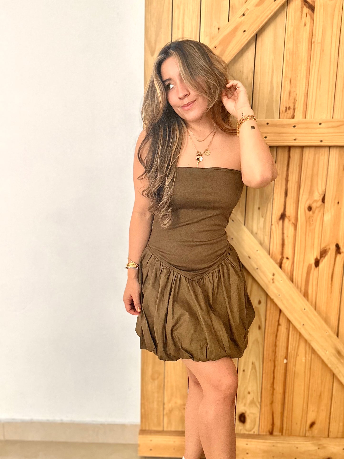 Bubbly green dress
